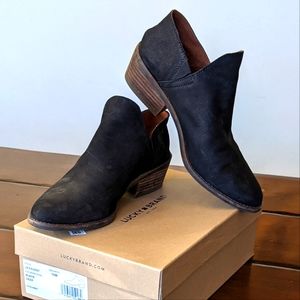 Lucky Fausst Booties Black Leather